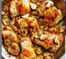 Picture of Chicken With Mushroom & Garlic Sauce