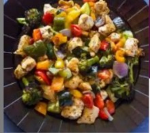Picture of Chicken With Mix Green Vegetable
