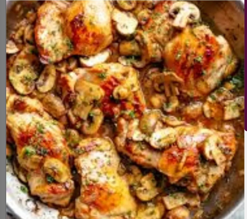 Picture of Chicken With Mushroom & Garlic Sauce