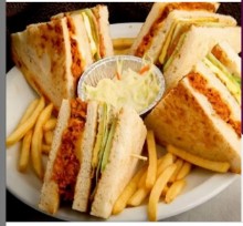 Picture of BBQ spicy club sandwich